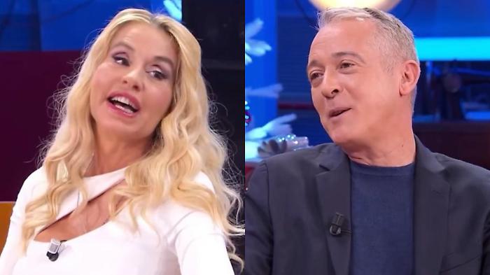 Scintille in diretta a BellaMa' tra Valeria Marini e Pierluigi Diacò: cosa è successo