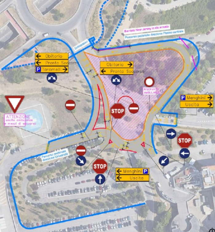 Metrobus, cambia viabilità all'ospedale: le modifiche coinvolgono tutta l'area del Santa Maria della Misericordia
