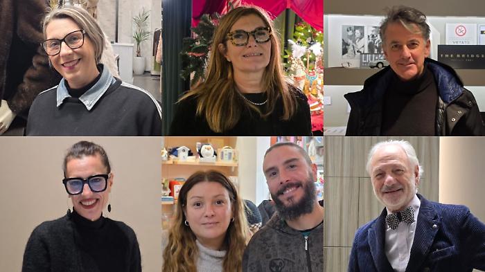 I commercianti del centro storico, dall'alto in senso orario: Albanesi, Sabatino, Bastida, Farenga, Kolesar e 