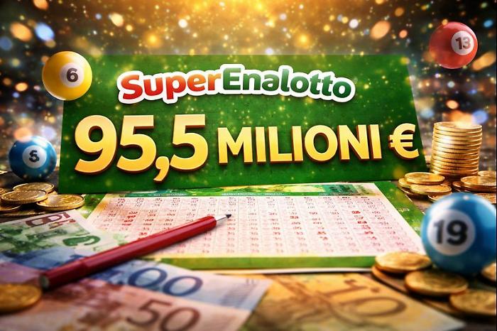 Superenalotto, sette mesi senza il jackpot: la cifra folle di 95,5 milioni &egrave; gi&agrave; la undicesima pi&ugrave; alta di sempre