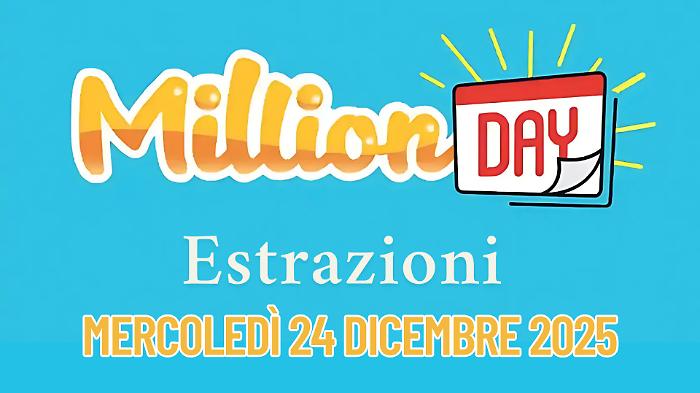 Million Day e Million Day Extra, le estrazioni di oggi mercoled&igrave; 24 dicembre: i numeri vincenti