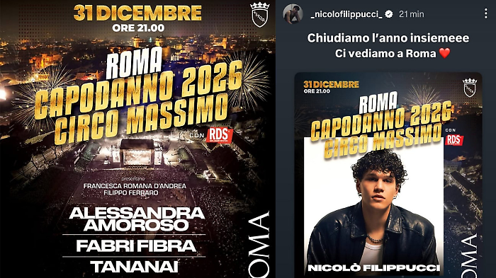 Nicol&ograve; Filippucci aprir&agrave; il concertone di Capodanno al Circo Massimo di Roma: "Chiudiamo l'anno insieme". Ecco il programma 