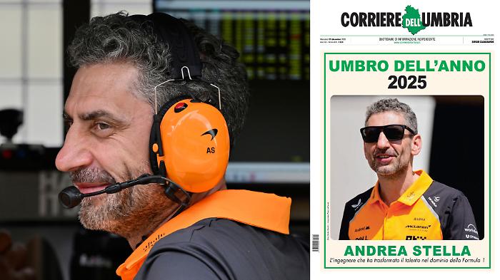 Il Corriere dell'Umbria ha svelato l'Umbro dell'Anno 2025: &egrave; Andrea Stella, Team Principal della McLaren