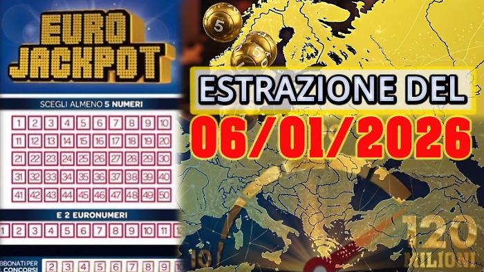 Eurojackpot, estrazione di oggi marted&igrave; 6 gennaio: i numeri vincenti