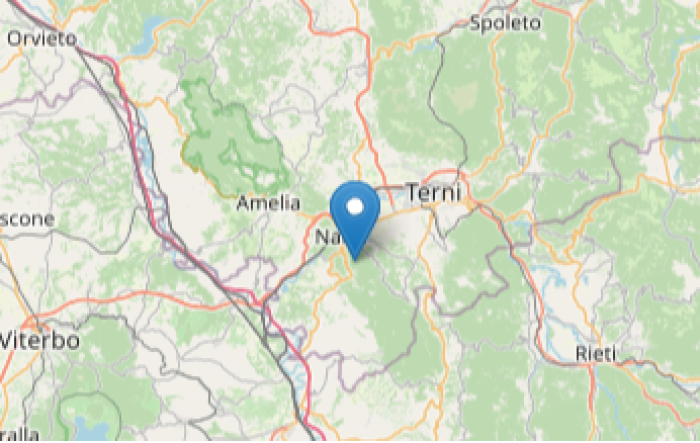 Terremoto, scossa di magnitudo 2.4 a Narni