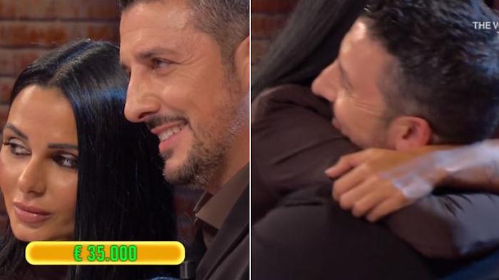 Affari tuoi, Ivan ascolta la fidanzata ed evita il pacco da 20 euro: la coppia umbra esulta con i 35 mila euro del dottore