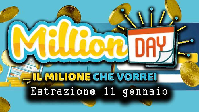 Estrazione Million Day e Million Day Extra di oggi domenica 11 gennaio: i numeri vincenti