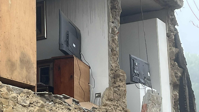 Casa crollata al Matto