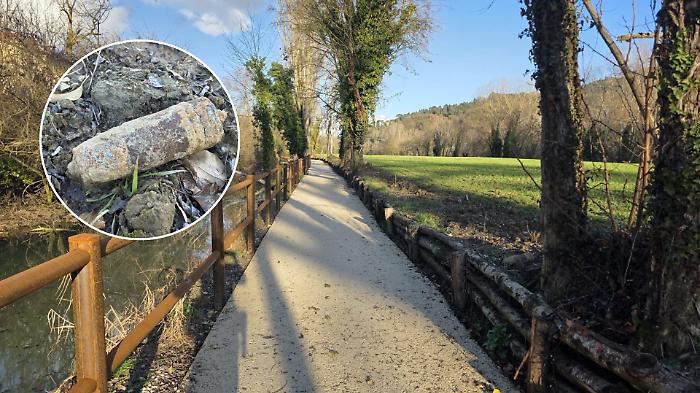 Trovato ordigno inesploso a Ponte Felcino: tratto ciclopedonale chiuso fino a bonifica