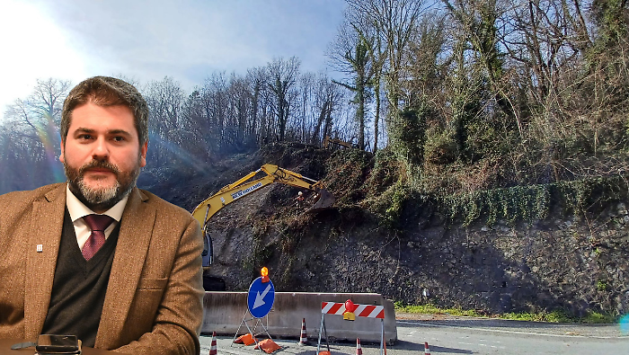 Frana sulla Flaminia, l'assessore Thomas De Luca: "Serve una nuova legge per un'Umbria pi&ugrave; sicura"