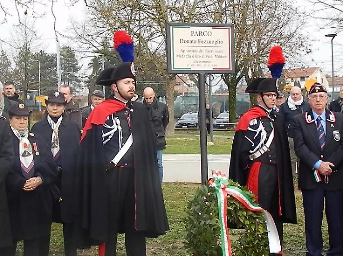 Un parco per Donato Fezzuoglio: intitolata l'area verde dello stadio Usu al carabiniere eroe morto venti anni fa