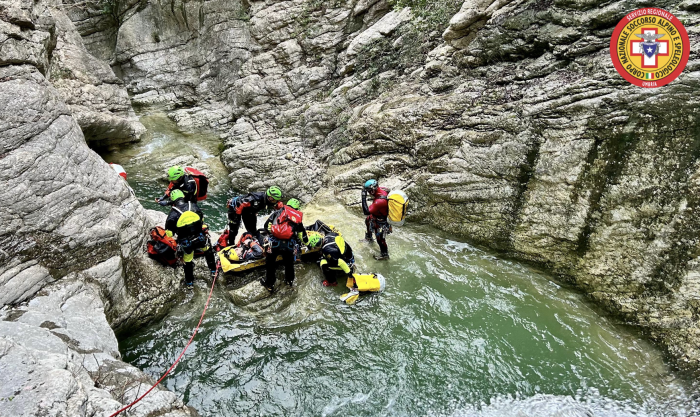 Orvieto, sportivo ferito nella Forra di Prodo trasportato in ospedale