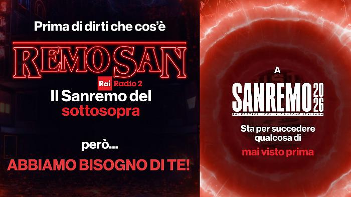 Rai Radio2 lancia Remosan, il Sanremo del Sottosopra che trasforma i social nel palco delle canzoni pi&ugrave; assurde