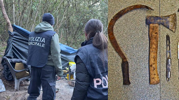 Trovato in una tenda nel bosco con droga, contanti e armi: arrestato 25enne straniero 