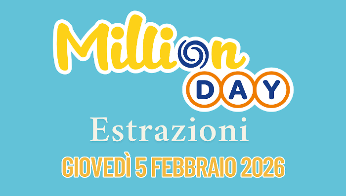 Million Day e Million Day Extra, le estrazioni di oggi gioved&igrave; 5 febbraio: i numeri vincenti