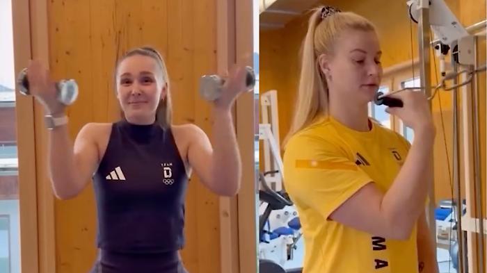 Olimpiadi Milano-Cortina, dalla palestra alla gestualit&agrave; italiana: ecco l&rsquo;insolito allenamento delle tedesche