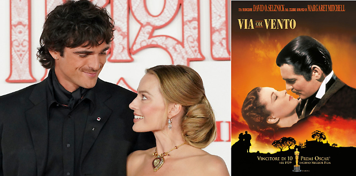 Cime tempestose &egrave; il nuovo Via col vento? I parallelismi con il capolavoro di Hollywood, dal poster ai costumi di Margot Robbie