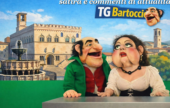 Il Bartoccio inviato speciale a Perugia: Rosa conduce il nuovo telegiornale satirico