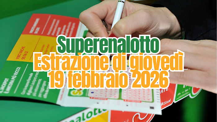 Lotto e Superenalotto, l'estrazione di oggi gioved&igrave; 19 febbraio: i numeri vincenti