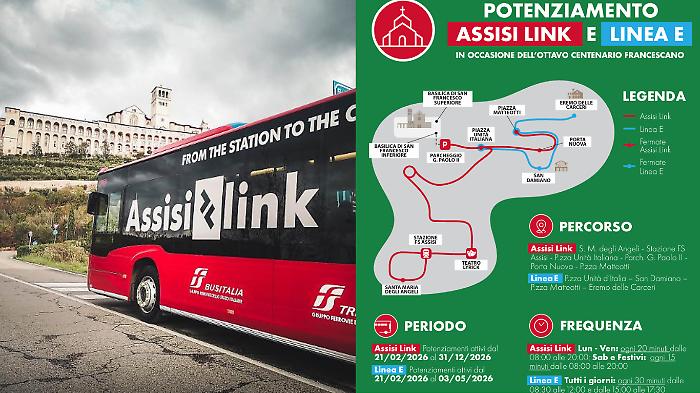 Ottocentenario francescano, potenziati bus e navette per le celebrazioni. Tutti i dettagli 