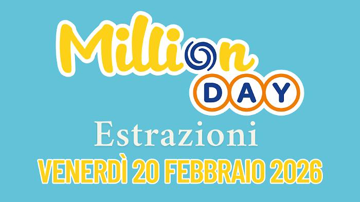 Million Day e Million Day Extra, le estrazioni di oggi venerd&igrave; 20 febbraio: i numeri vincenti