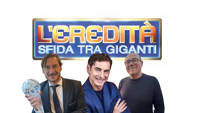 L&rsquo;Eredit&agrave; &ndash; Sfida tra Giganti, due serate speciali in prima serata su Rai 1: Francesco Totti, Carlo Verdone tra gli ospiti della serata 