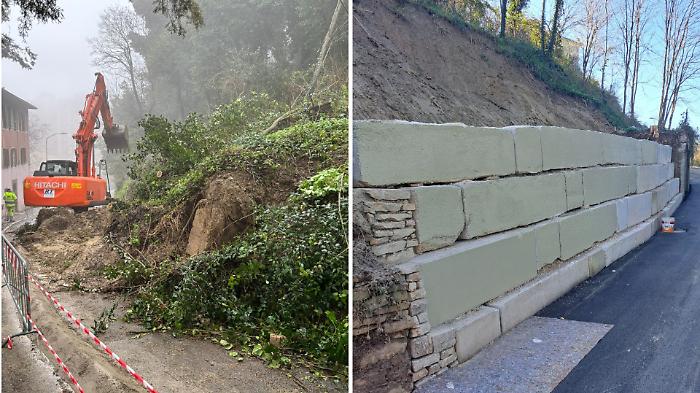 Frana in via San Giuseppe a Perugia: quando la riapertura totale al traffico