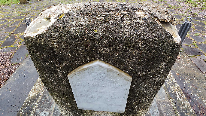 Danneggiamenti nell'area del cippo di Gabriotti