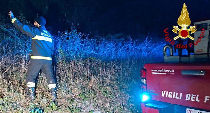 vigili del fuoco scomparso