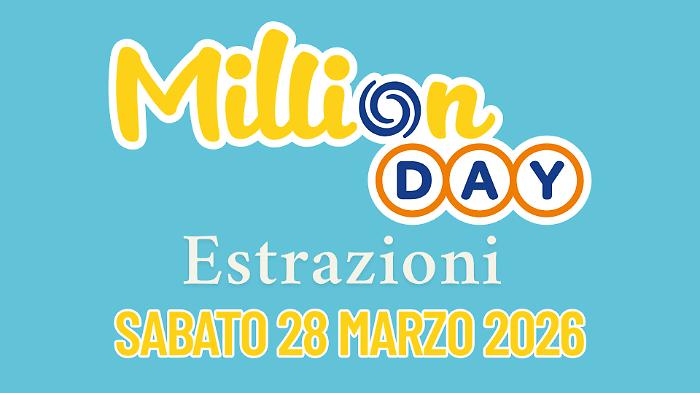 Million Day e Million Day Extra, le estrazioni di oggi sabato 28 marzo: i numeri vincenti