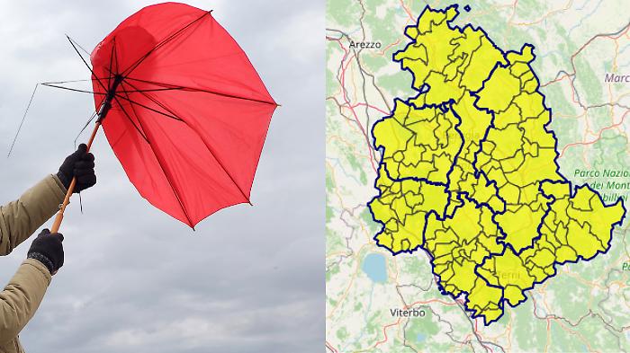 Scatta l'allerta meteo gialla per neve e vento in Umbria: le previsioni del tempo
