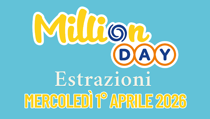 Million Day e Million Day Extra, le estrazioni di oggi mercoled&igrave; 1&deg; aprile: i numeri vincenti
