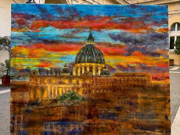 Iryna Zyza porta le sue Spatole di luce alla sala degli stemmi