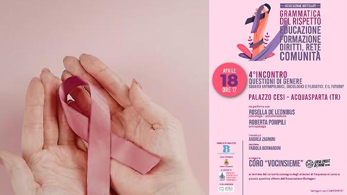 Ultimo appuntamento con &ldquo;La Grammatica del Rispetto&rdquo;: sabato si chiude la rassegna dedicata alla prevenzione della violenza di genere