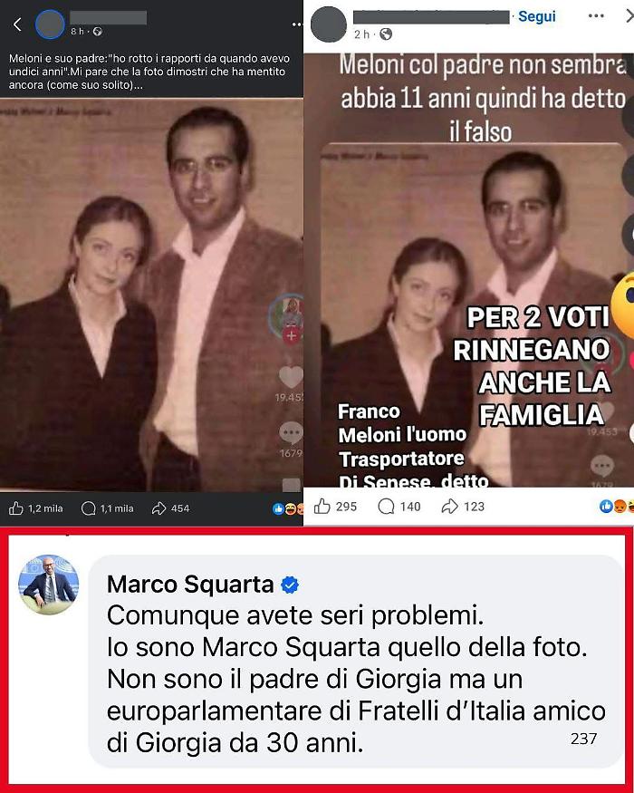 Marco squarta e giorgia meloni