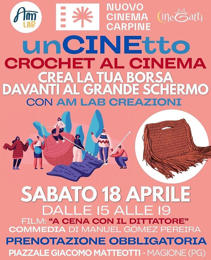 Film e uncinetto assieme al cinema Carpine: ecco l&rsquo;ultima moda europea