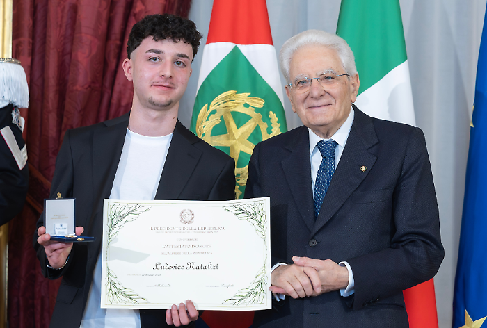 Da Marsciano al Quirinale, il 18enne Ludovico Natalizi nominato Alfiere della Repubblica da Mattarella