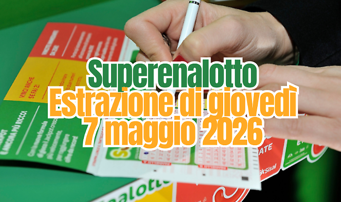 Lotto e Superenalotto, l'estrazione di oggi gioved&igrave; 7 maggio: i numeri vincenti
