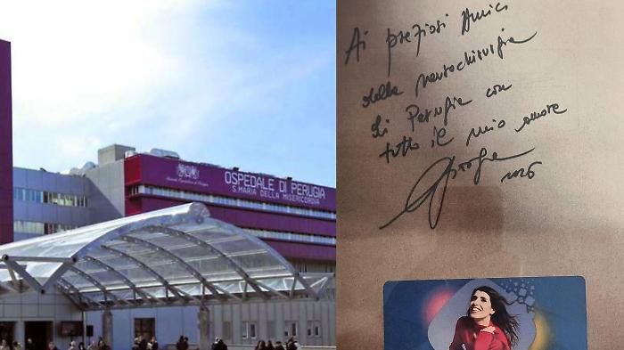 La cantante Giorgia ringrazia il personale di Neurochirurgia dell'ospedale di Perugia. Proietti: "Motivo di orgoglio per tutta l&rsquo;Umbria"