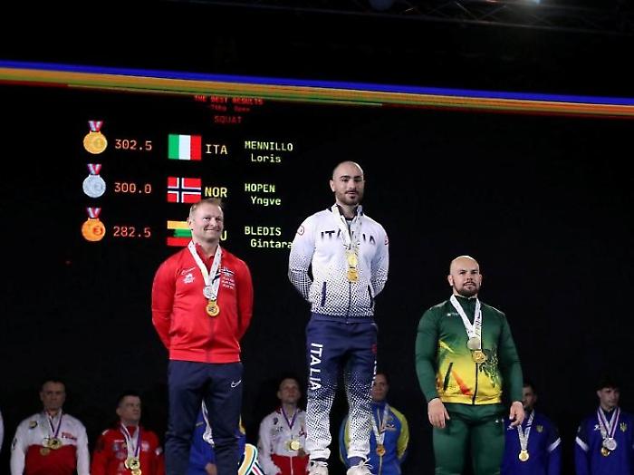 Trionfo di Eros Mennillo in Repubblica Ceca: oro e bronzo agli Europei di Powerlifting Equipped
