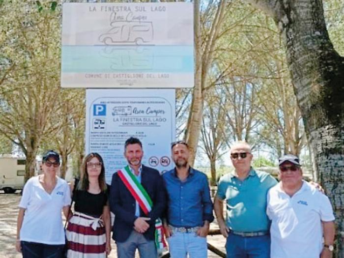 Castiglione del Lago, il sindaco Burico: "Investimento per la qualità dell’accoglienza". Ecco la nuova area camper per il turismo