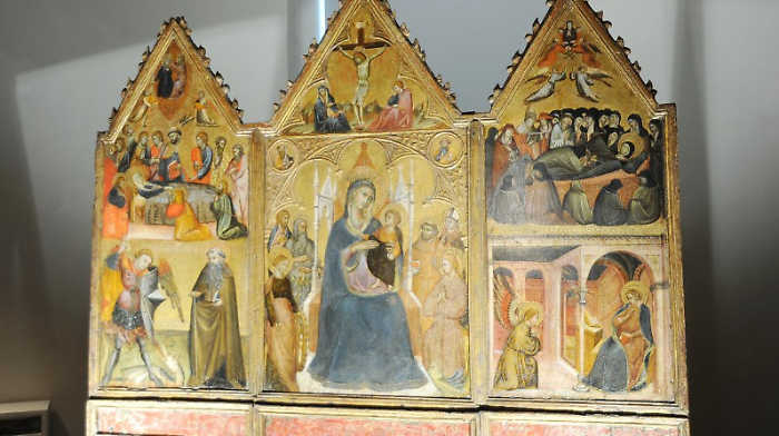 Il Trittico del &rsquo;400 esposto al Trinci: accordo tra Fondazione Carifol e Comune per rendere fruibile l&rsquo;opera 