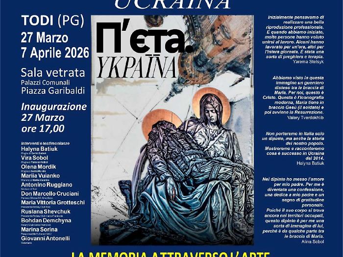 La Piet&agrave; testimone della guerra fa tappa in Umbria: dall&rsquo;Ucraina in tutta Europa l&rsquo;opera per ricordare le vittime del conflitto 