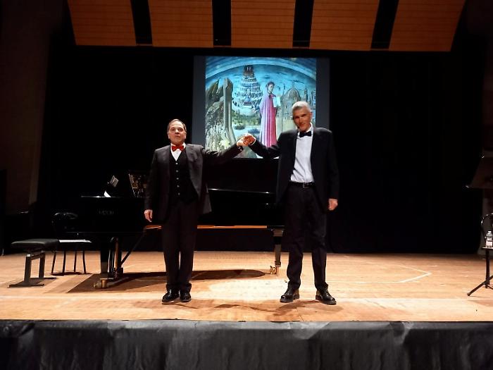 Auditorium pieno per l'originale lettura dantesca: tra parole e note in memoria di Luciano Cicioni