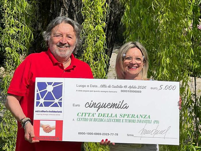 Una donazione per la ricerca: 'Affari e solidariet&agrave;' consegna 5 mila euro all'Istituto pediatrico di Padova