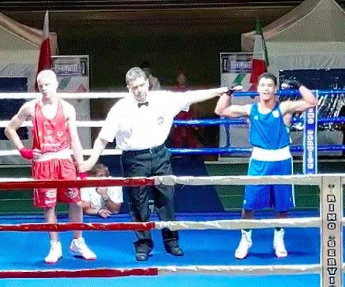 Spoleto, esordio vittorioso in maglia azzurra per il pugile Giacomelli