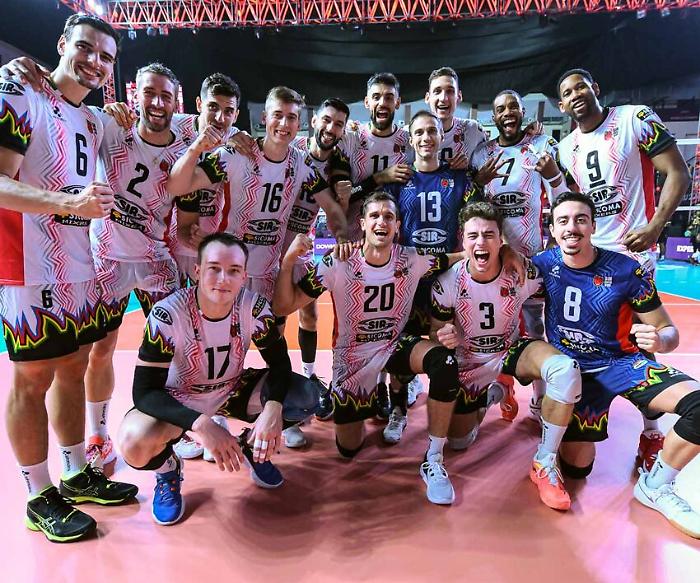 La Sir Susa Vim Perugia vince e approda in semifinale