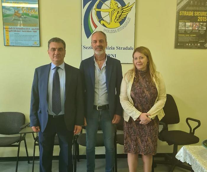 In pensione Stefano Spagnoli, incontro con il questore Failla