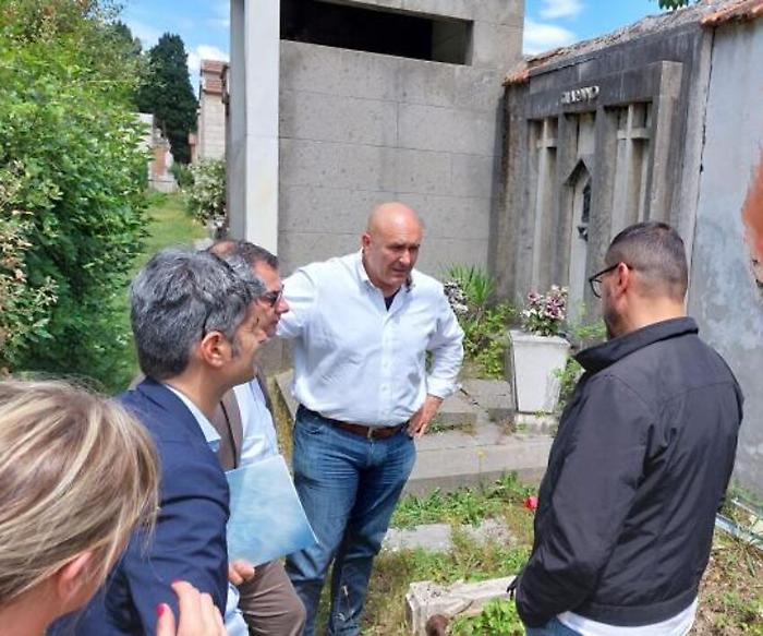 Cimitero comunale: verifiche del sindaco con tecnici e amministratore di Terni Reti