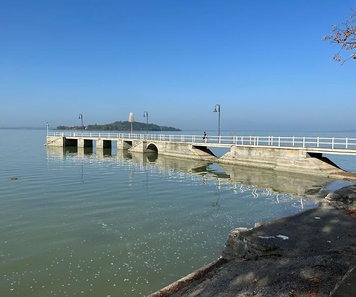 Lago Trasimeno siccità livello